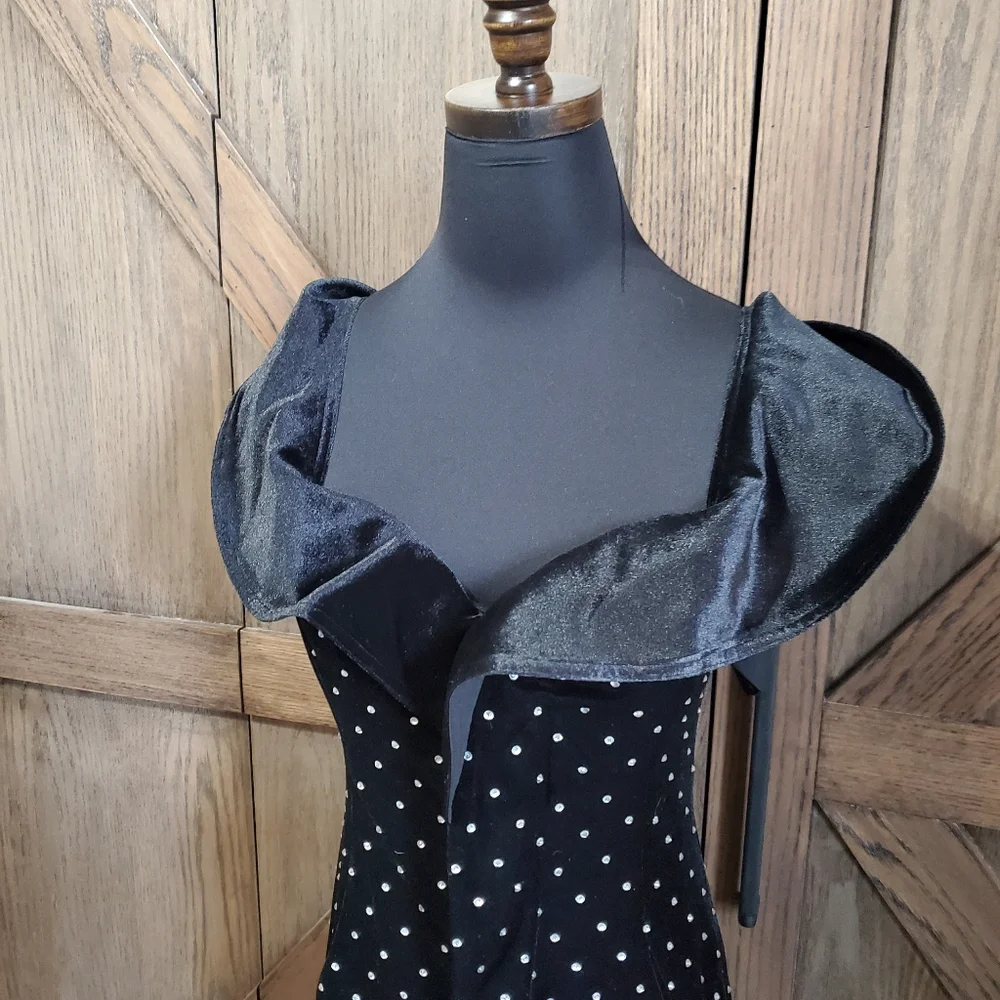 Self-Portrait Rhinestone Mini Dress - Picture 2 of 3
